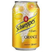 Напиток Швепс Апельсин Schweppes ж/б Orange 0.33 л
