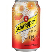 Газированный напиток Швепс Цитрус Schweppes ж/б Citrus 0.33 л