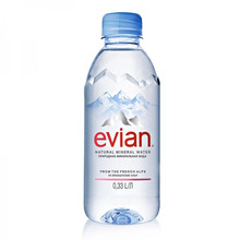 Минеральная вода Evian Эвиан 0.33 л пластик без газа