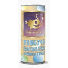 Напиток Merry Kombucha, Закваска чайного гриба, 0.33л, ж/б