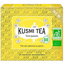 Kusmi tea «Green jasmine» Jasmine flavored green tea, USDA Organic, Саше
