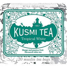 Kusmi tea «Tropical White» Mango and passion fruit flavoured white tea, Саше