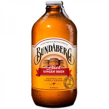 Напиток «Bundaberg» Ginger Beer - Имбирный напиток, 0.375л, стекло (Низкокалорийная версия)