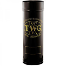 Банка TWG для хранения чая Modern 100g in Black and Gold