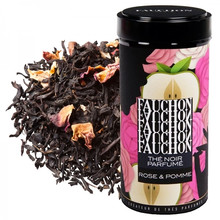 Чёрный чай «Fauchon» Rose & Pomme, роза и яблоко, 120гр., банка