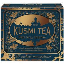 Kusmi tea «Earl Grey Intense» Bergamot flavoured black tea with lemon peel, Саше (20шт)