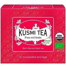 Kusmi tea «Four Red Fruits Organic» Четыре красных фрукта, Саше (BIO, Organic Tea) (20шт)