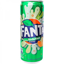 Газированный напиток «Fanta» Cream Soda, Крем Сода 0.32л, ж/б