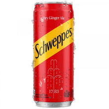 Газированный напиток Швепс Джинджер Эль «Schweppes» Dry Ginger Ale 0.32л. банка