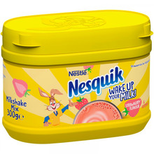 Какао «Nesquick» Strawberry Flavour and Vitamin D, Несквик Клубника 300г, пластик