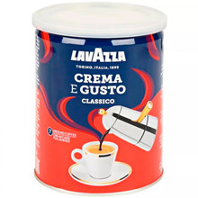Кофе «Lavazza» Crema E Gusto Classico, Лавацца Крема Густо Классико 250г, молотый, банка