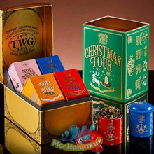 Набор чая TWG Christmas Tour Tea Set, Рождественский Тур 622г (Чай распологается в музыкальной шкатулке)