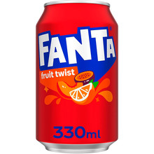 Газированный напиток «Fanta» Fruit Twist, Фанта Фруктовый Твист 0.33л, ж/б