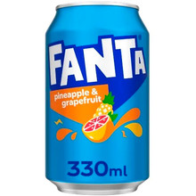 Газированный напиток «Fanta» Pineapple and Grapefruit, Фанта Ананас, Грейпфрут 0.33л, ж/б