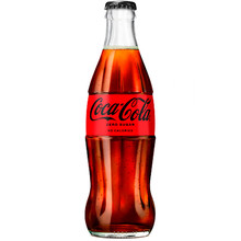 Газированный напиток «Coca-Cola» Zero Sugar, Кока Кола Зеро Сугар 0.25л. стекло (Ирак)