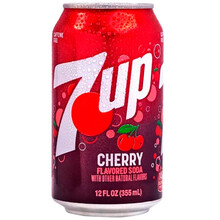 Напиток «7Up» Cherry, Cевен Ап Вишня 0.355л. банка (США)