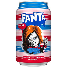Газированный напиток «Fanta» Chucky's Forest Berries Zero Sugar, Фанта Чаки Лесные Ягоды 0.33л, ж/б
