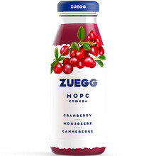 Сок Zuegg Cranberry, Зуегг Клюква 0.2л.стекло
