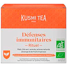 Чай зеленый Kusmi tea «Immune Defense Organic», Кусми, Витмин C, Тропические Фрукты (BIO, Organic Tea) (18шт)