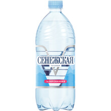 Минеральная вода «Сенежская» 1л, c газом, пэт