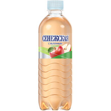 Минеральная вода «Сенежская» 0.5, c газом, с соком, Яблоко, пэт