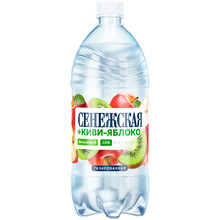 Минеральная вода «Сенежская» 1л, витамин B, сок Киви, Яблоко, с газом, пэт