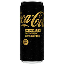 Газированный напиток «Coca-Cola» Zero Caffeine Slim, Кока Кола Кофеин Зеро Слим 0.33л. банка (Польша)